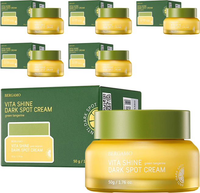 베르가모 청귤 비타샤인 잡티 크림, 50g, 6개