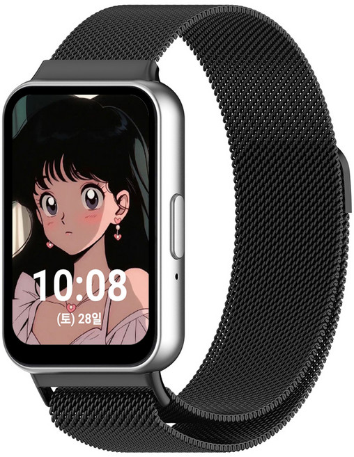 누아트 밀레니즈루프 메탈 스트랩, 블랙, 1개