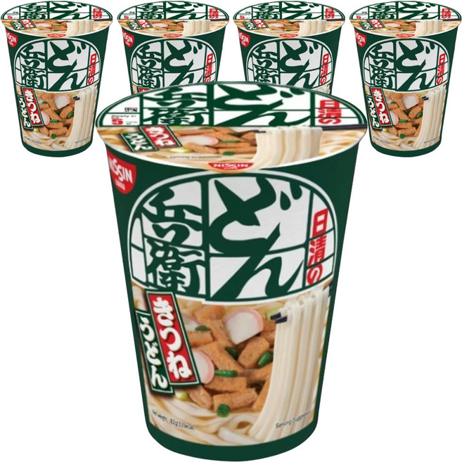 닛신 돈베이 키츠네 유부 우동 82g, 5개