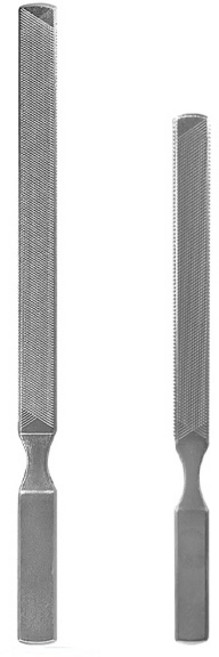 다크니스 스텐 손 발톱 정리 파일 2종 세트, 은색, 1세트