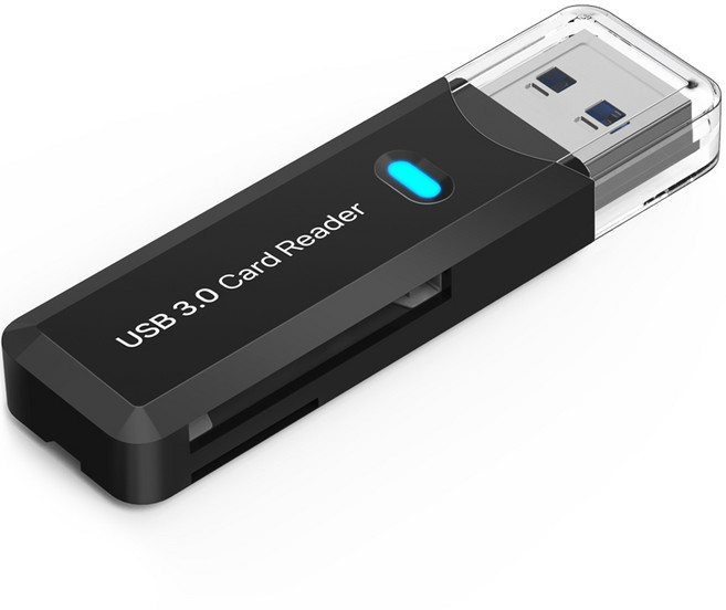 홈플래닛 USB 3.0 SD MSD 블랙박스 카드리더기, RD-A01, 블랙, 1개