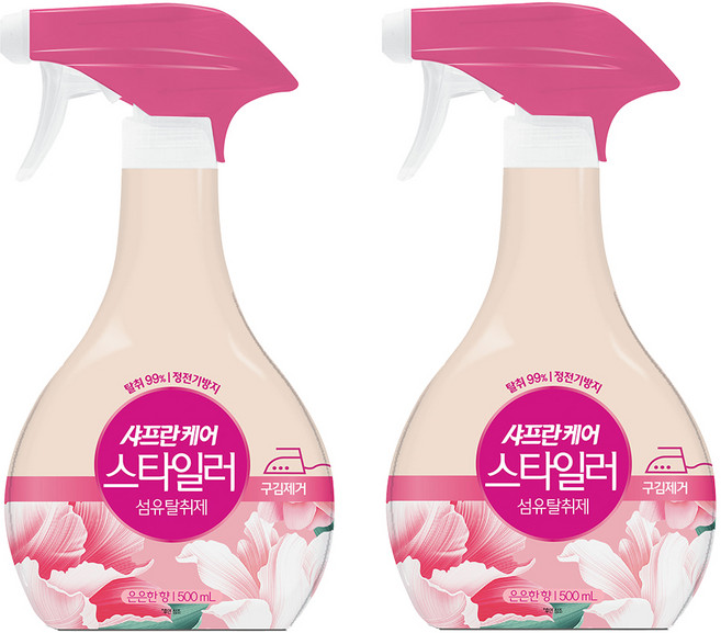 샤프란 케어 스타일러 섬유탈취제 은은한향 본품, 500ml, 2개