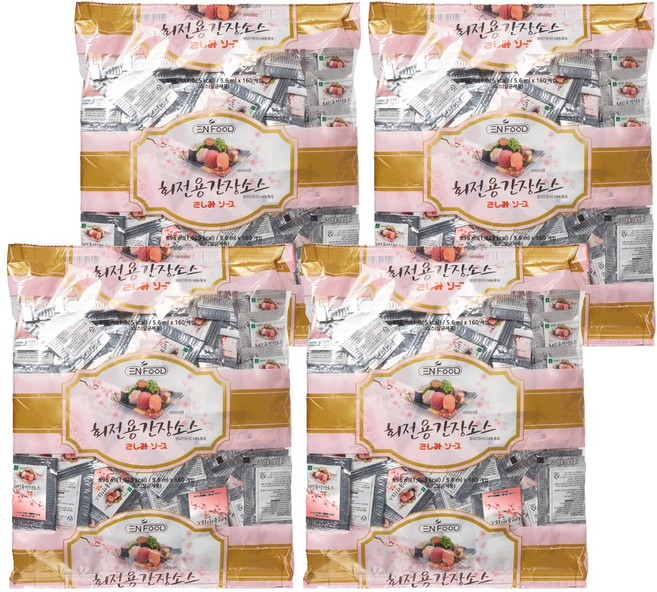 이엔푸드 회전용 간장소스, 896ml, 4개
