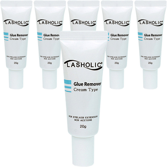래쉬홀릭 속눈썹 글루 리무버 크림 20g, 6개