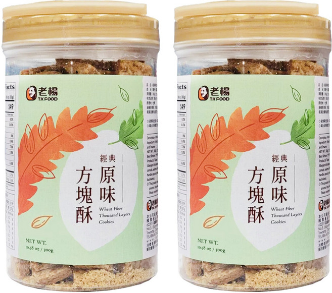 老楊 經典原味方塊酥, 300g, 2罐