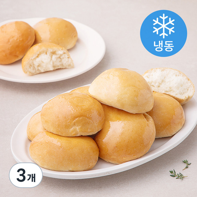 외계인방앗간 순쌀밀크모닝롤 (냉동), 400g, 3개