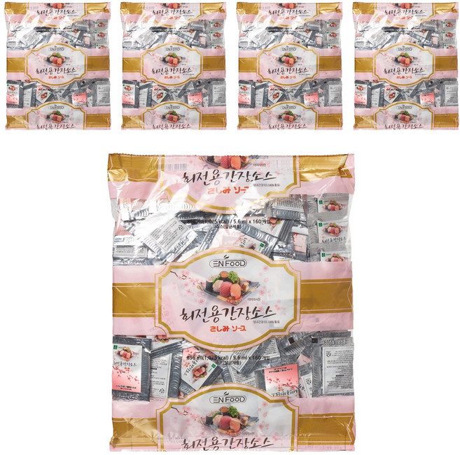 이엔푸드 회전용 간장소스, 896ml, 5개