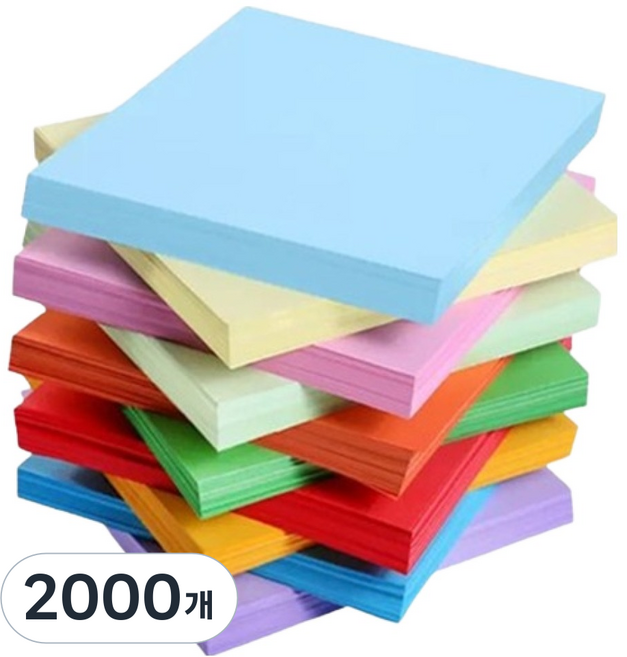 生活智慧 摺紙鶴色紙, 2000個, 10色