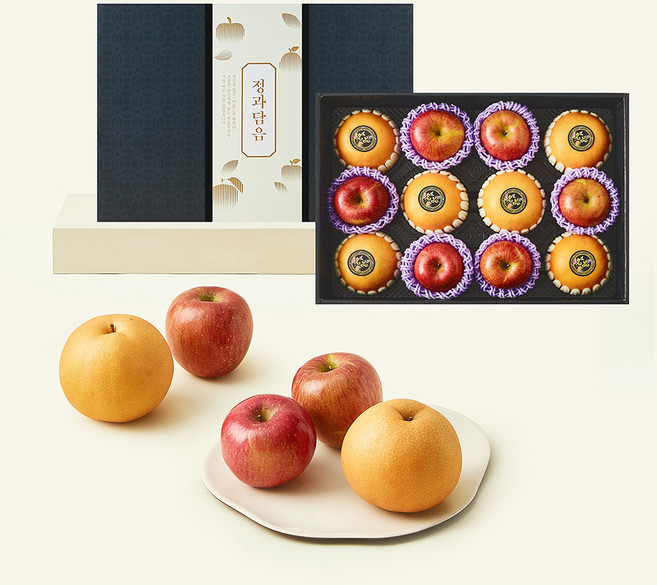 정과담음 사과 6입 + 배 6입 혼합선물세트 1호, 5kg, 1세트