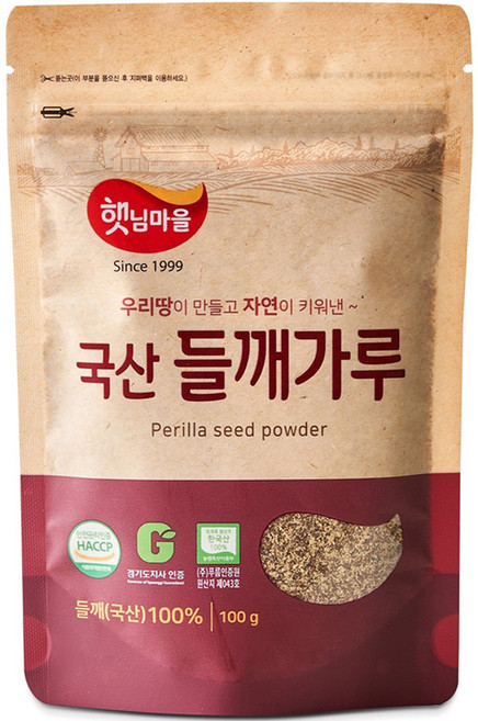 햇님마을 국산 들깨가루, 100g, 1개
