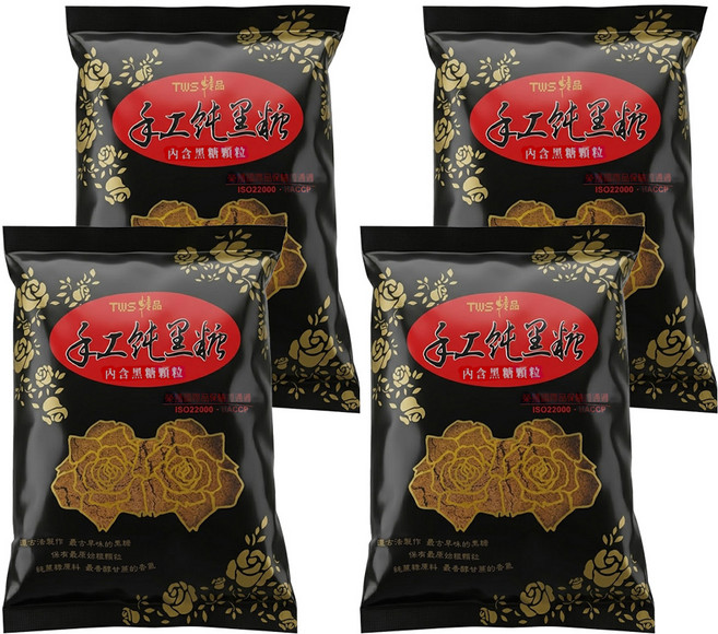 TWS 維生 手工純黑糖, 300g, 4包