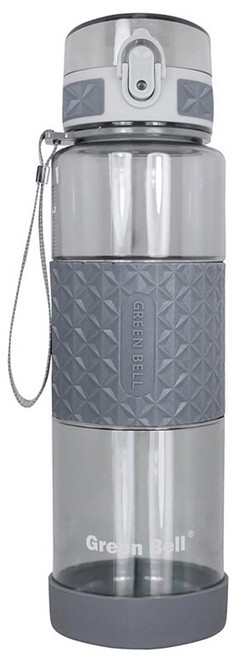 Green Bell 綠貝 果漾彈蓋水壺, 灰色, 1L, 1個