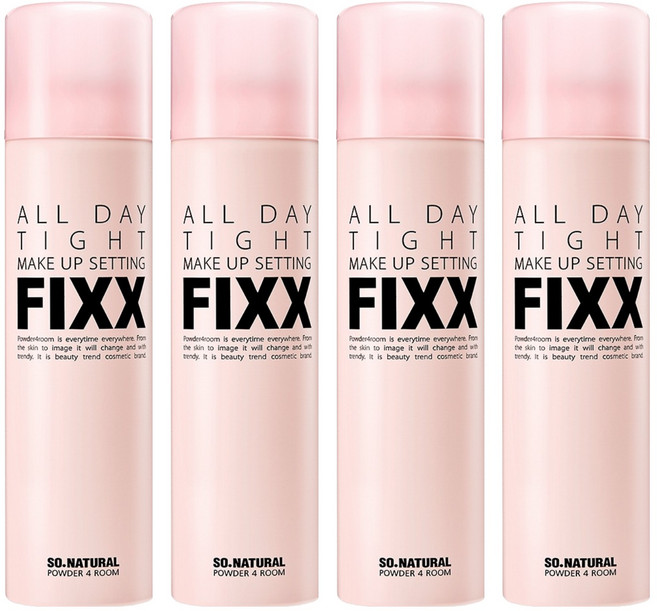 so natural 台灣公司貨 FIXX 定妝噴霧, 4瓶, 120ml