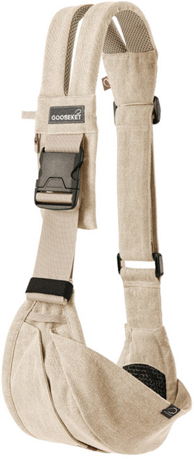 GOOSEKET 單肩嬰幼兒背帶, 米色