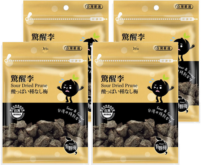 Plums 有顆梅 驚醒李, 45g, 4個