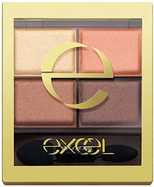 日本 excel 裸色深邃眼影, #SR05摩登橙棕, 1個