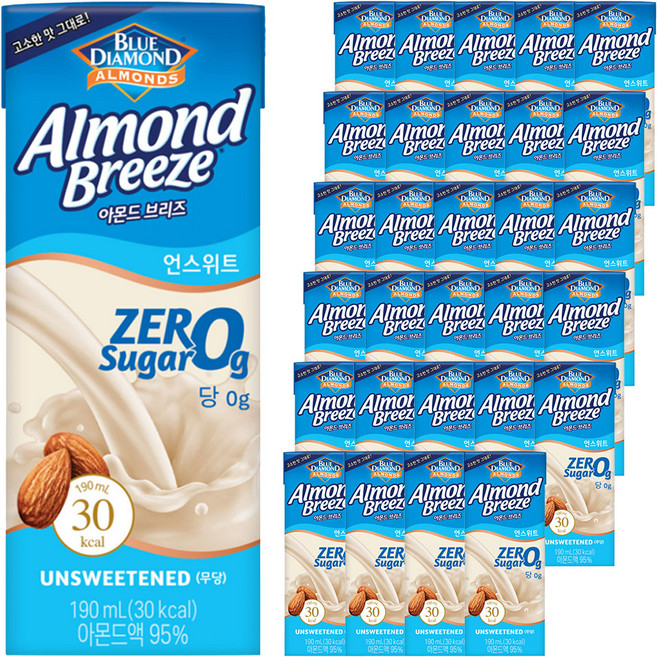 아몬드브리즈 언스위트, 190ml, 72개
