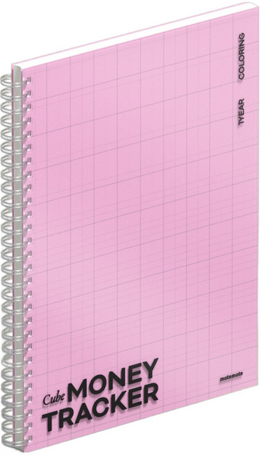 모트모트 쓰기 쉬운 머니 큐브 트래커 가계부, 혼합색상, 1개