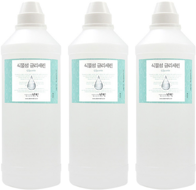 식물성 글리세린 1kg, 무향, 3개