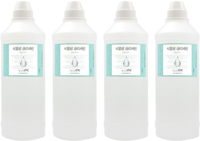 식물성 글리세린 1kg, 무향, 4개