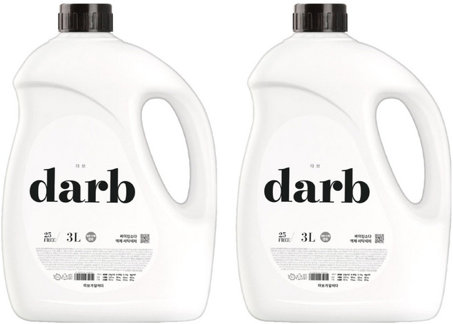 DAVV 小蘇打液體洗衣精 正裝, 3L, 2個