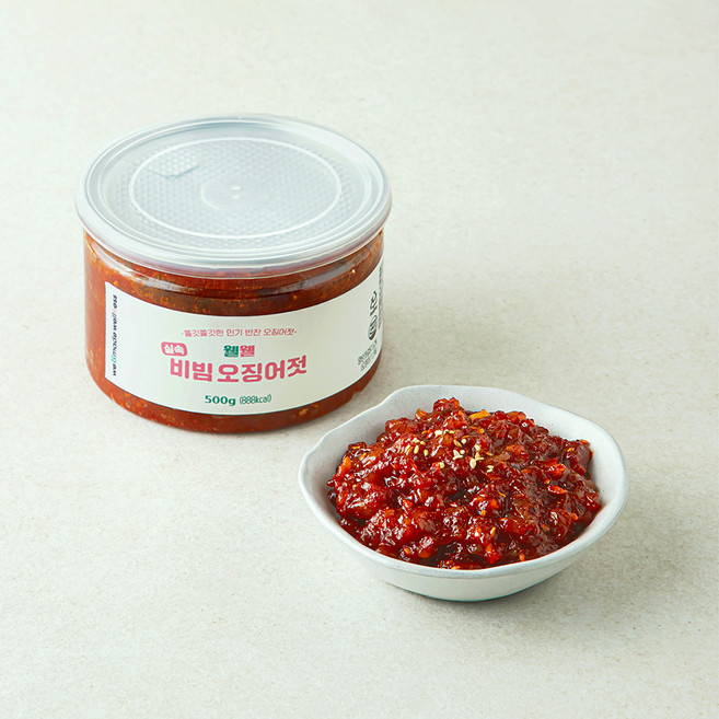 웰웰 실속 비빔 오징어젓, 500g, 1개