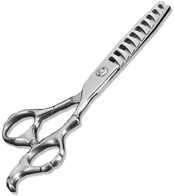 50~60% 오른손 틴닝 고급 텐텐 가위, 1개