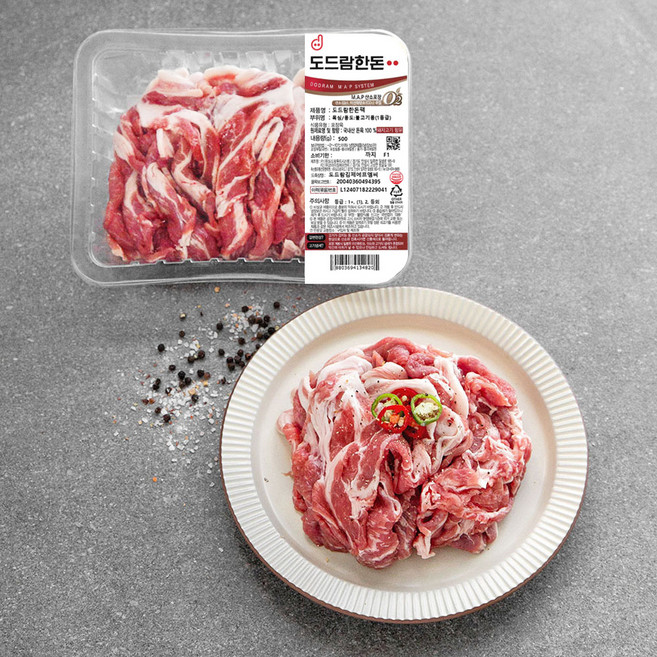 도드람 한돈 목심 불고기용(냉장), 500g, 1개
