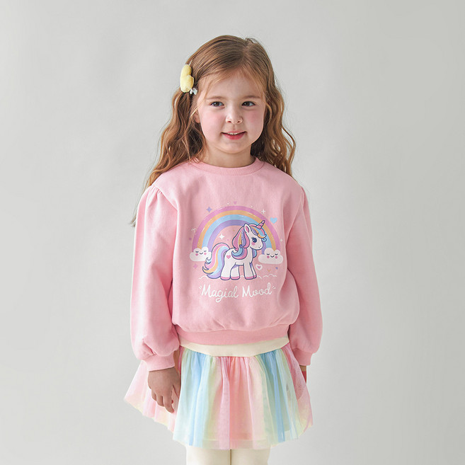 월튼키즈 아동용 드림유니콘기모 티셔츠