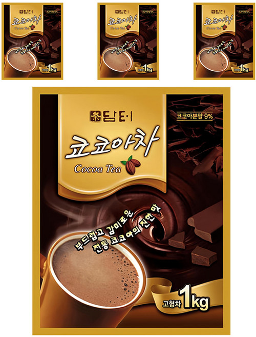 담터 코코아차 분말, 1kg, 1개입, 4개