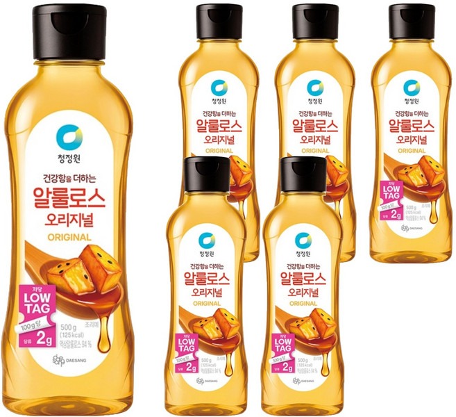 청정원 알룰로스 요리용, 500g, 6개