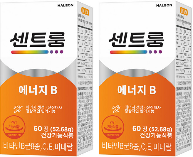센트룸 에너지 B 비타민B군, 60정, 2개