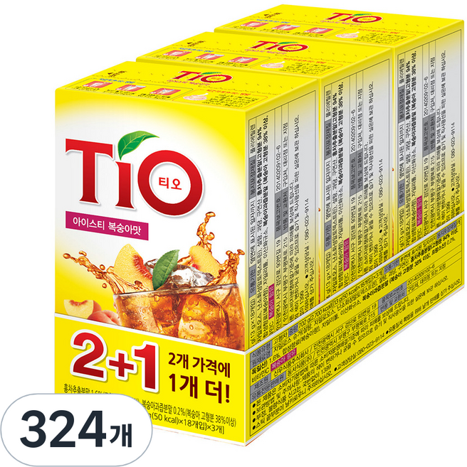 동서티오 아이스티 복숭아맛, 13g, 18개입, 18개