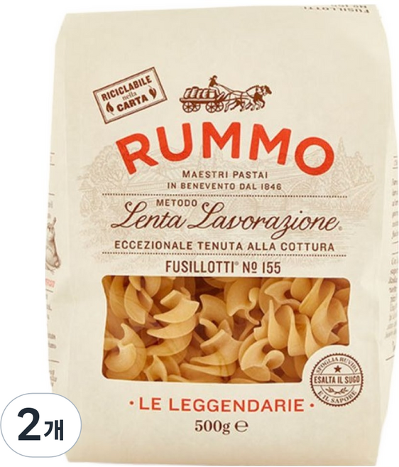 RUMMO 路莫 螺旋麵, 2個, 500g
