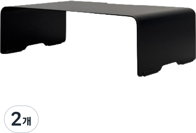 일렉싱크 높은 철제 모니터 받침대 370mm, 트루 블랙, 2개