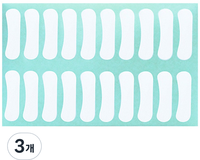 천사네일 속눈썹연장소품 뉴땅콩말랑테이프 100쌍, 혼합 색상, 3개