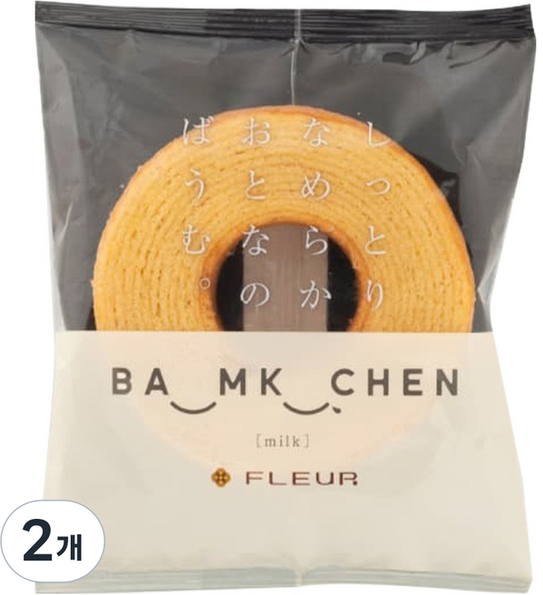 플뢰르 바움쿠헨 우유맛, 50g, 2개