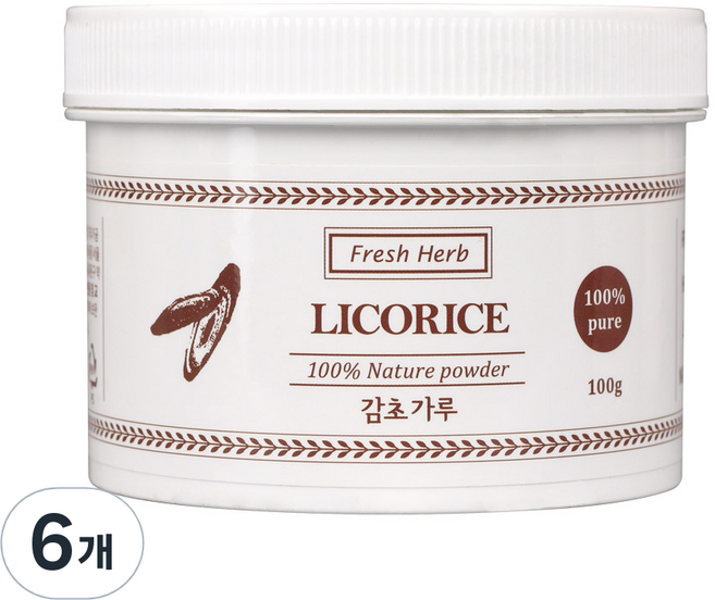 신선약초 감초가루, 100g, 6개