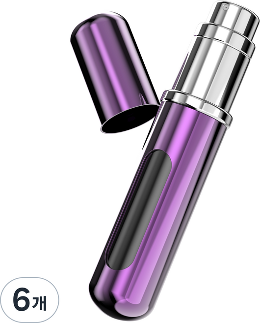 소이소이 향수공병 6ml, 퍼플, 6개