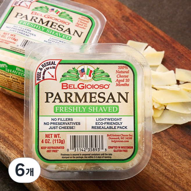 벨지오이오조 파마산 쉐이브드 컵, 113g, 1개입, 6개