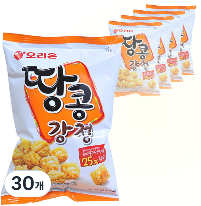오리온 땅콩강정, 80g, 30개