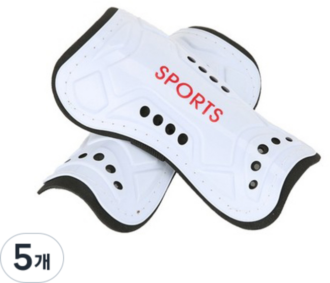 cssoul 綁帶式足球護脛墊護具, 白色