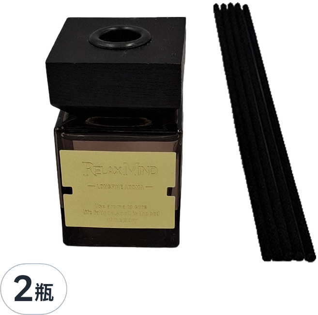 SC優選 植物精油 高級木蓋無火香薰擺飾, 繁櫻大道, 100ml, 2瓶