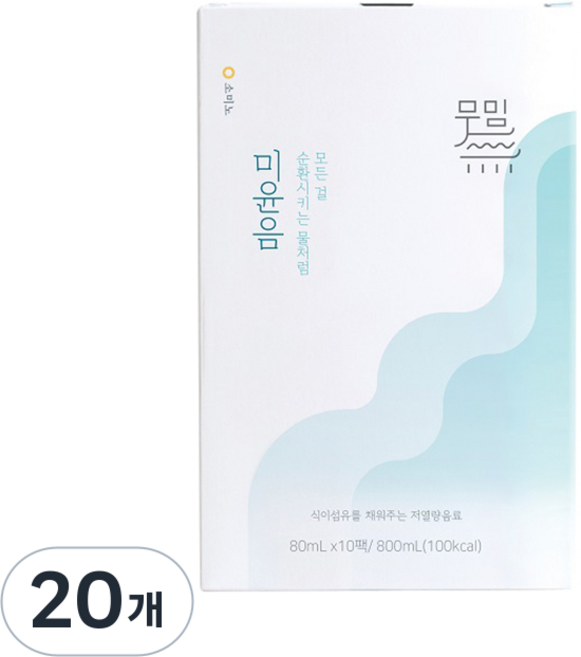 소미노 무밈 미윤음 식이섬유음료, 20개, 80ml