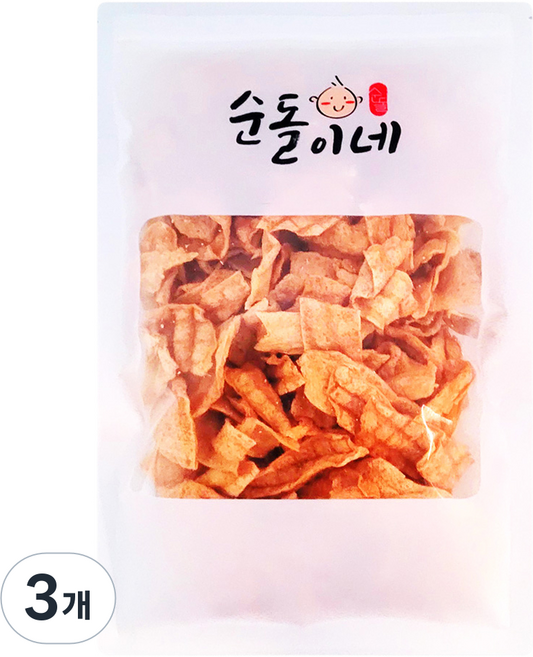 순돌이네 빠삭이 어포튀김 튀각, 150g, 3개