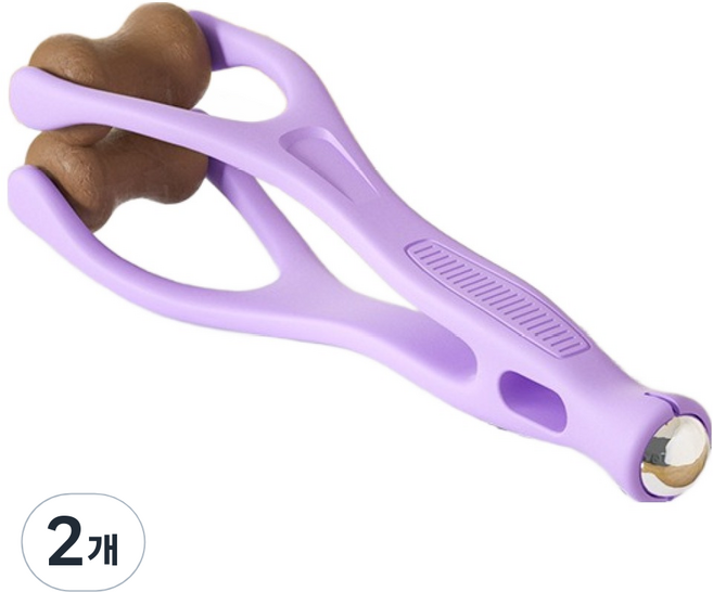 LIVING POCKET 手指按摩刮痧人造砭石, 2個, 紫色