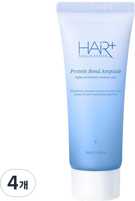 헤어플러스 단백질 본드 헤어 앰플, 35ml, 4개