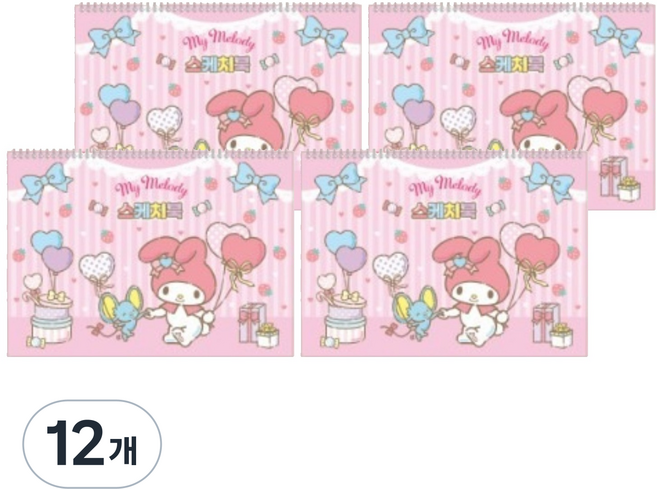 산리오 V3 스케치북 마이멜로디, 8절, 12개, 16매