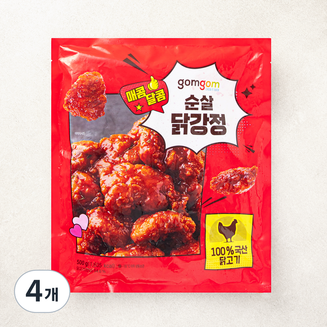 곰곰 순살 닭강정 (냉동), 500g, 4개