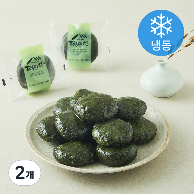 만풍 떡미당 밥알 쑥 인절미 (냉동), 60g, 2개, 8개입